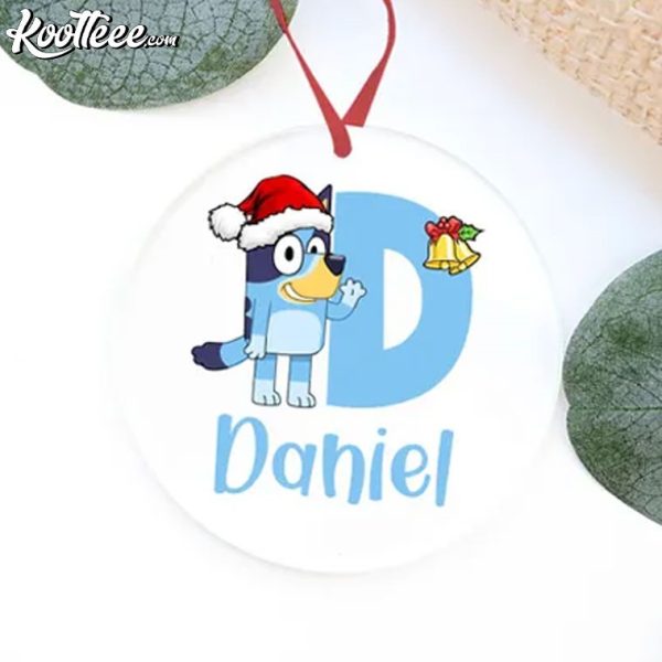 Bluey Custom Name Christmas Ornament