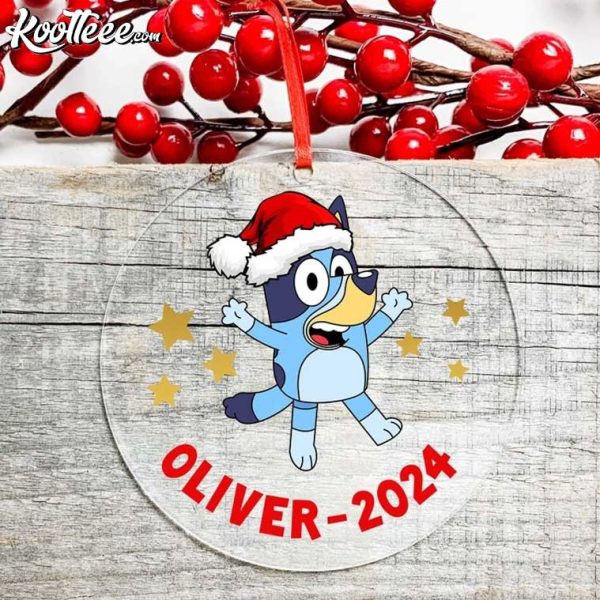 Custom Bluey Gift Christmas Ornament