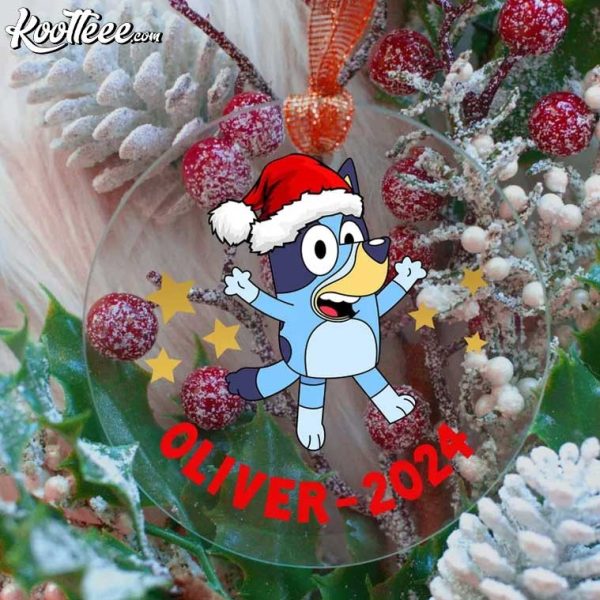 Custom Bluey Gift Christmas Ornament