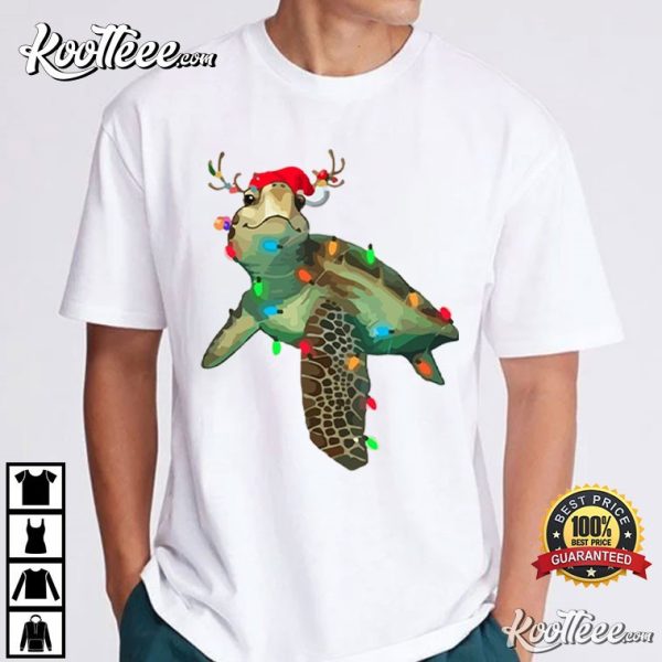 Christmas Turtle Funny Turtle Lover T-Shirt