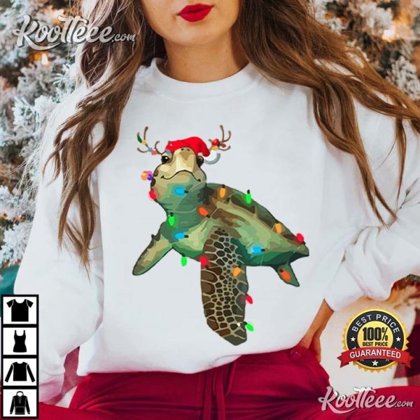 Christmas Turtle Funny Turtle Lover T-Shirt