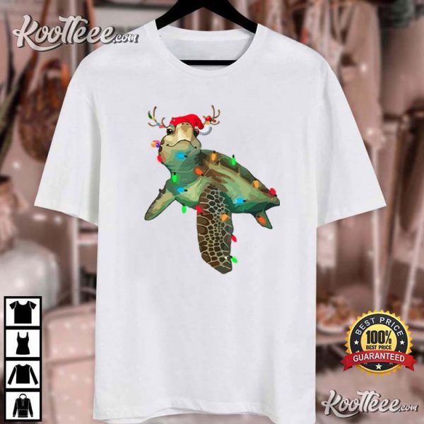 Christmas Turtle Funny Turtle Lover T-Shirt