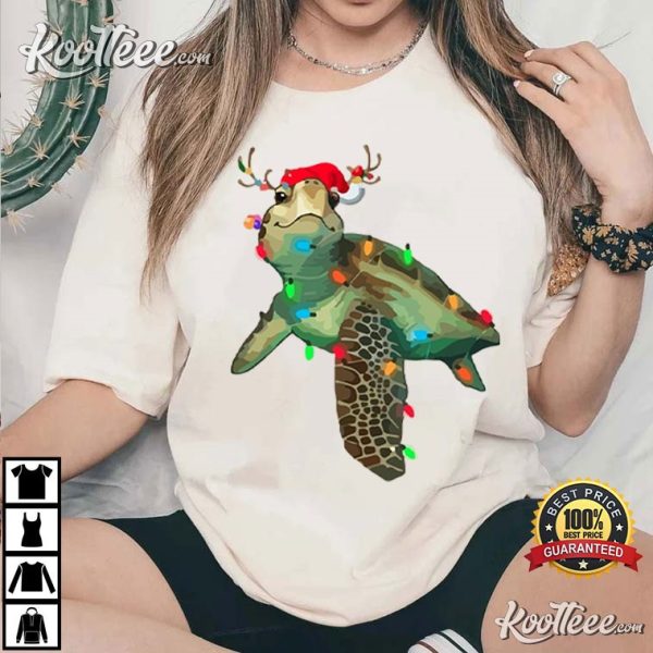 Christmas Turtle Funny Turtle Lover T-Shirt