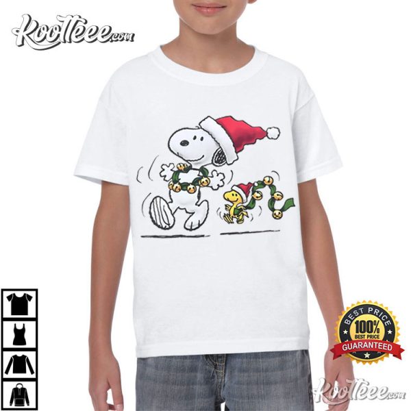 Snoopy And Woodstock Peanuts Christmas T-Shirt