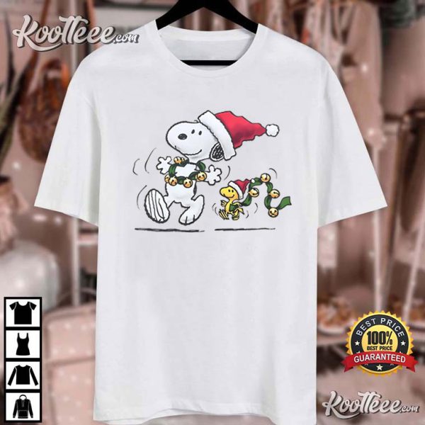 Snoopy And Woodstock Peanuts Christmas T-Shirt