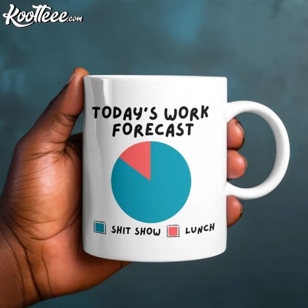 Today’s Work Forecast Shit Show Funny Office Mug