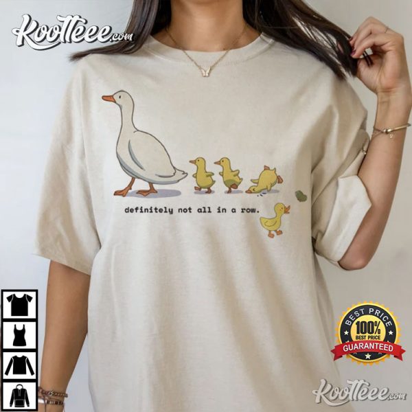 Funny Silly Goose Not All In A Row T-Shirt