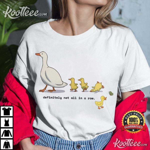 Funny Silly Goose Not All In A Row T-Shirt