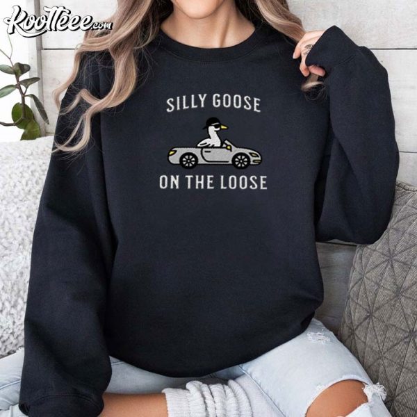 Silly Goose On The Loose Embroidered Sweatshirt