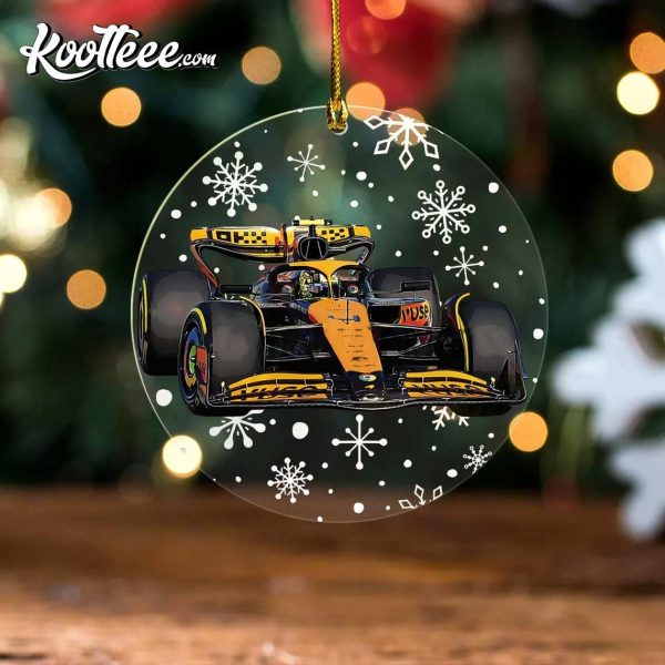 Lando Norris Car F1 Racing Ornament