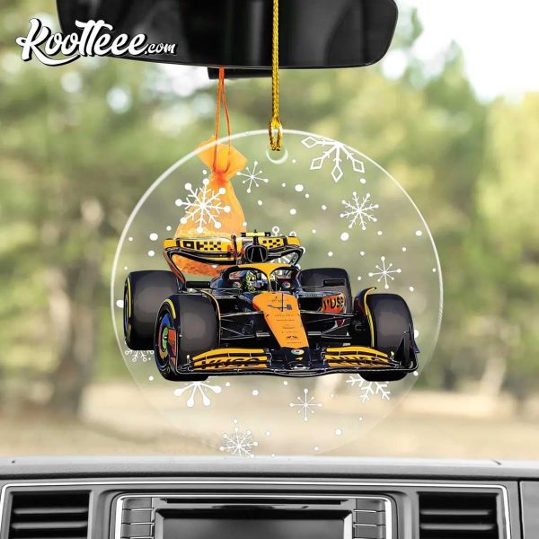 Lando Norris Car F1 Racing Ornament