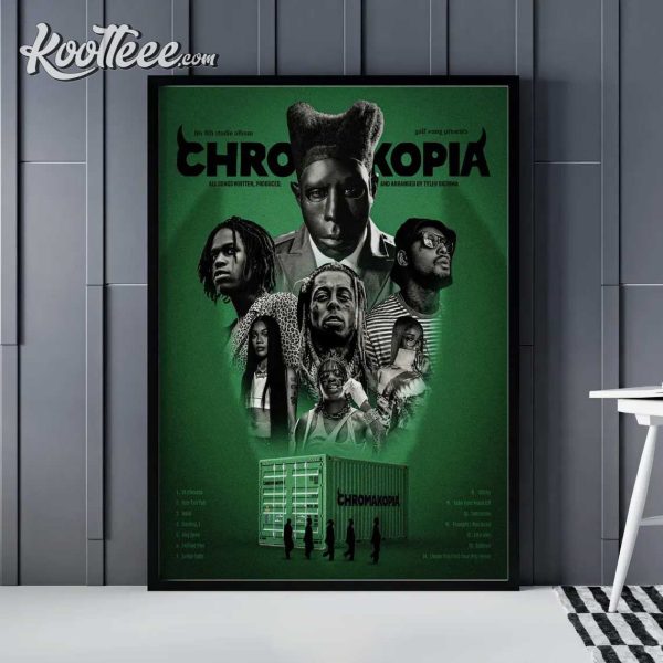 Tyler The Creator Chromakopia Album Rapper Poster