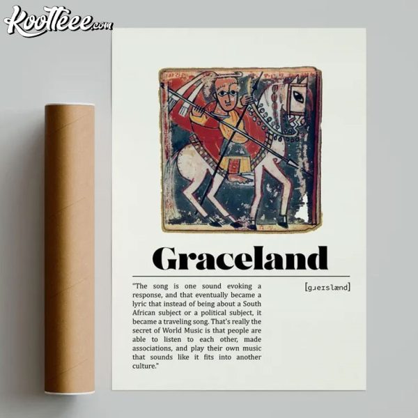 Paul Simon Graceland Music Poster