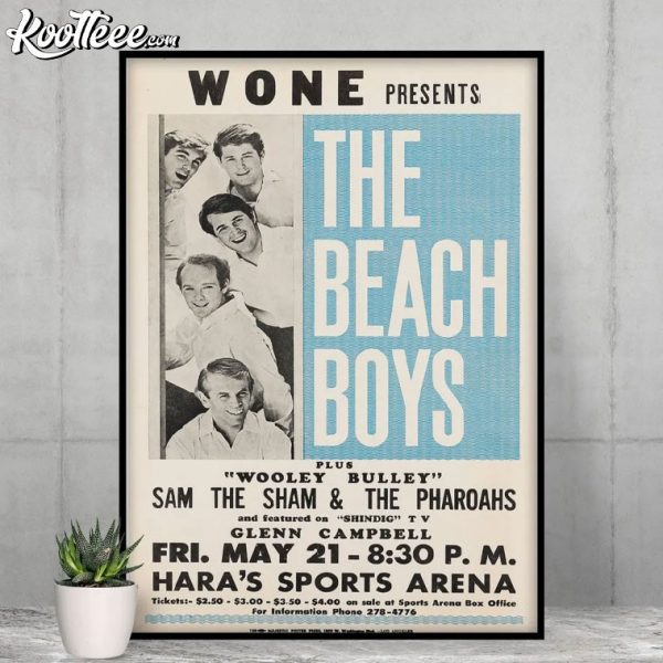 The Beach Boys 1965 Hara’s Sport Arena Concert Poster