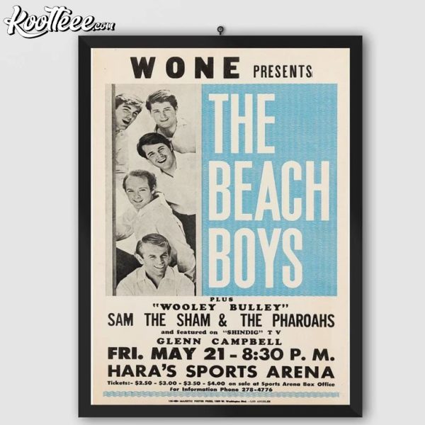 The Beach Boys 1965 Hara’s Sport Arena Concert Poster