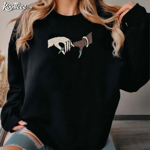 Wicked Holding Space For Defying Gravity Finger Embroidered Sweatshirt