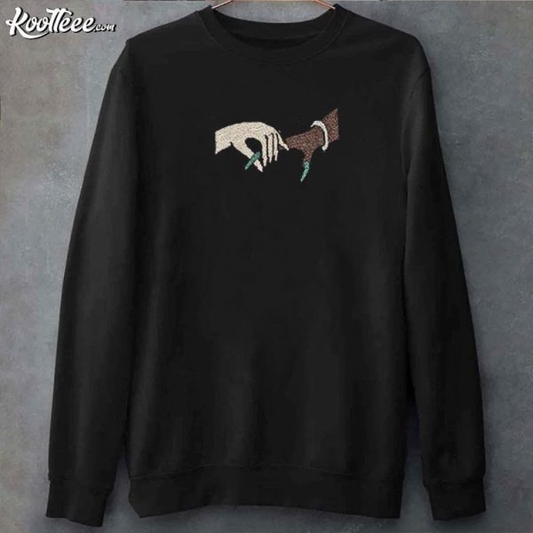 Wicked Holding Space For Defying Gravity Finger Embroidered Sweatshirt