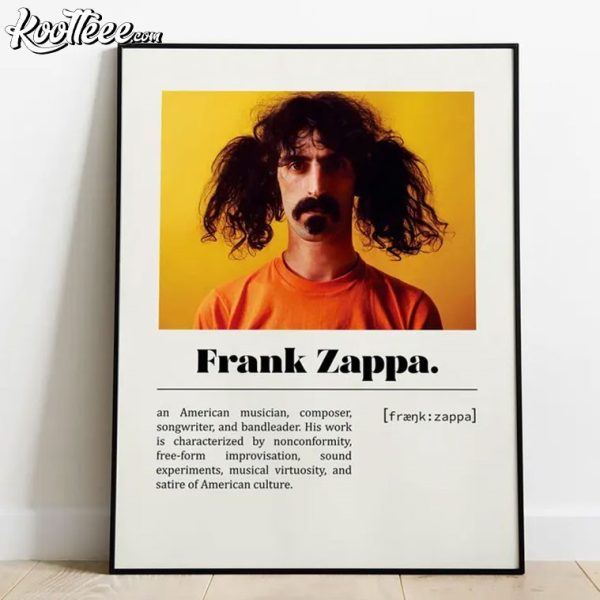 Frank Zappa Retro Music Poster