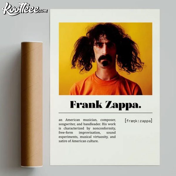 Frank Zappa Retro Music Poster