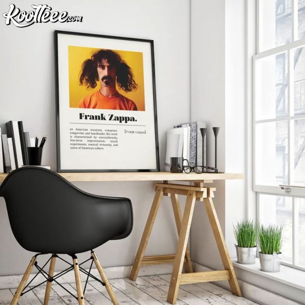 Frank Zappa Retro Music Poster