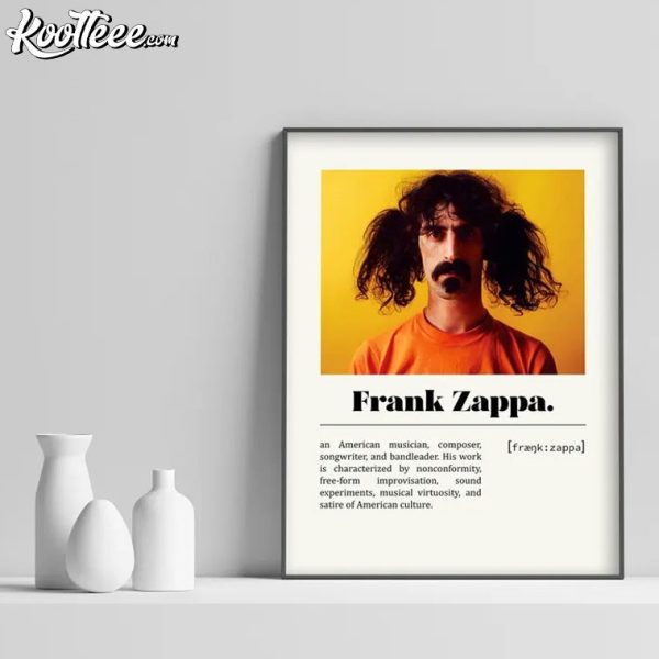 Frank Zappa Retro Music Poster