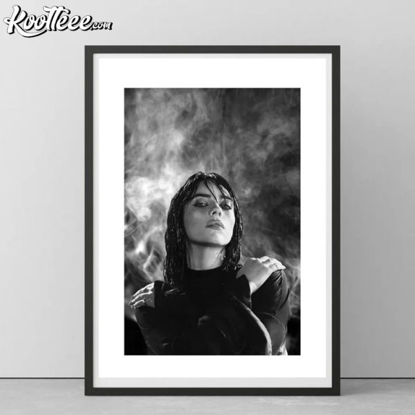 Billie Eilish Black And White Poster