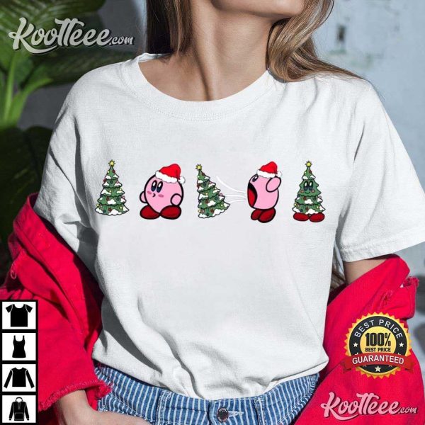 Kirby Christmas Tree T-Shirt