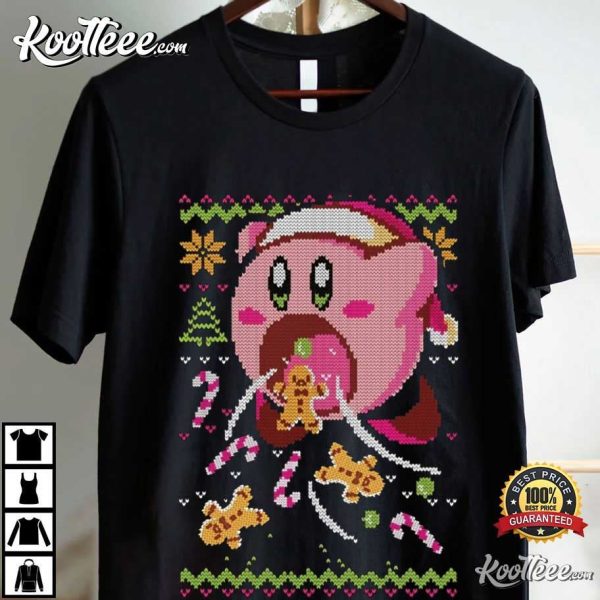 Hungry Kirby Ugly Christmas T-Shirt