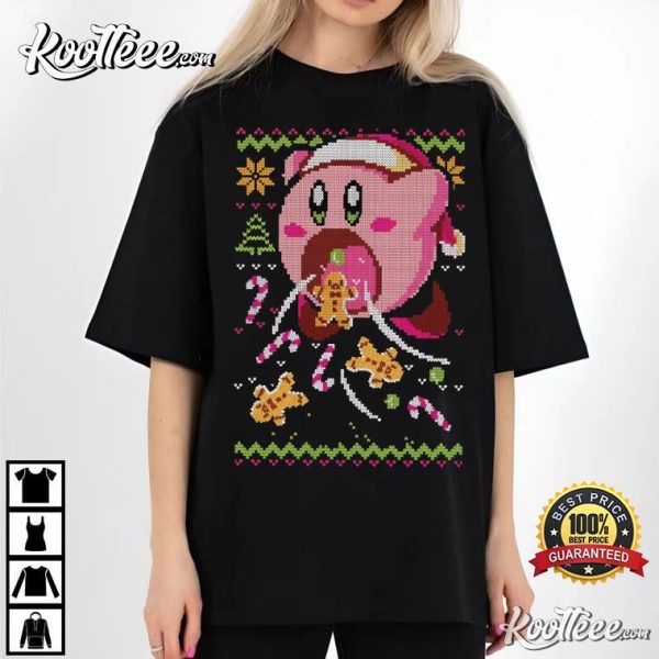 Hungry Kirby Ugly Christmas T-Shirt