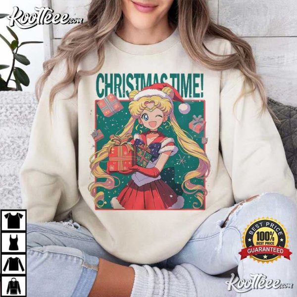 Sailor Moon Christmas Time Anime Manga Gift T-Shirt