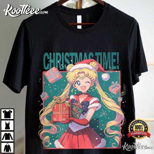 Sailor Moon Christmas Time Anime Manga Gift T-Shirt