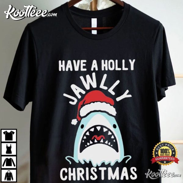 Funny Jaws Have A Holly Jawly Christmas T-Shirt