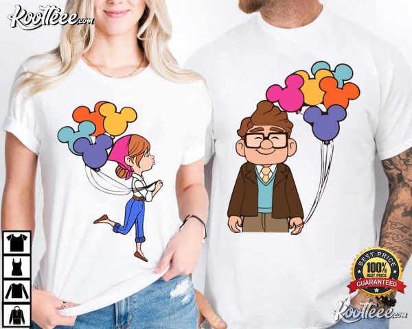 Carl And Ellie Up Disney Couple Shirts