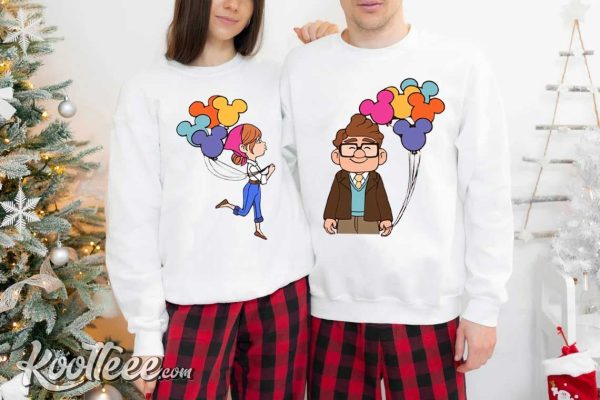 Carl And Ellie Up Disney Couple Shirts