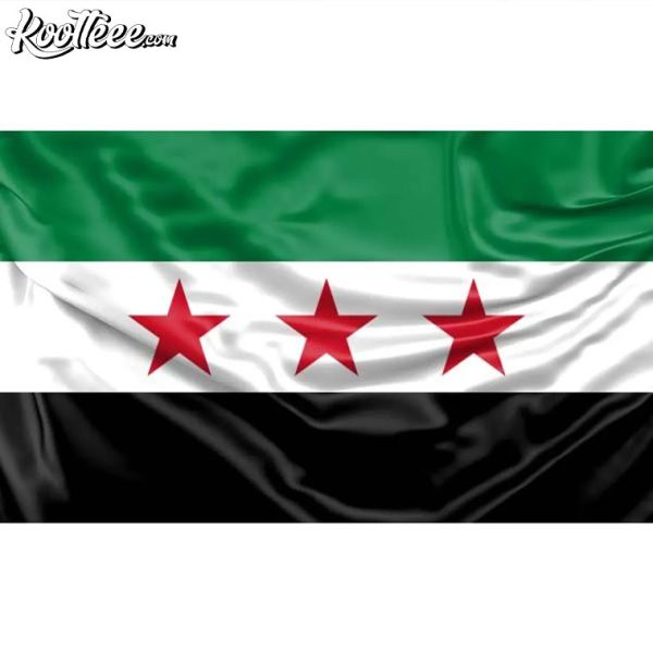 Syria National 3 Stars Flag