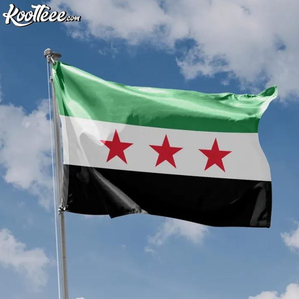 Syria National 3 Stars Flag