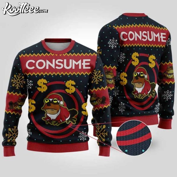 Hypnotoad Futurama Consume Ugly Christmas Sweater