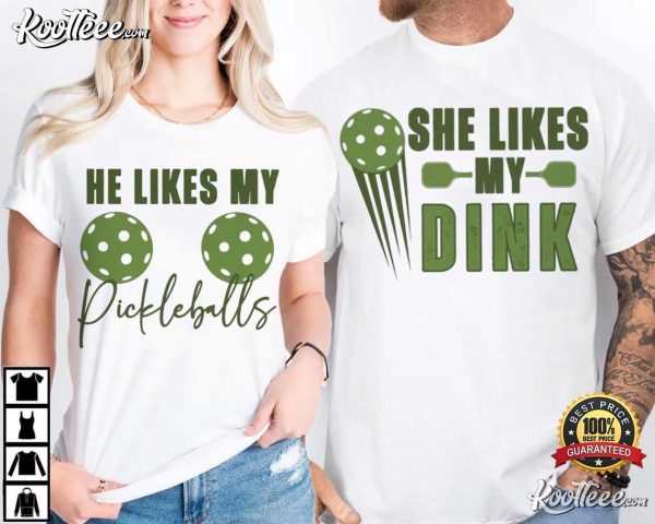 Pickleball Dink Funny Couples Shirts