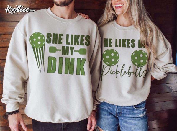 Pickleball Dink Funny Couples Shirts