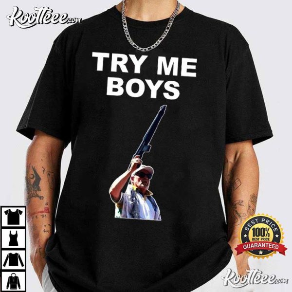 Carl Niehaus Try Me Boys Pro Gun T-Shirt