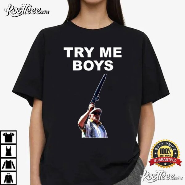 Carl Niehaus Try Me Boys Pro Gun T-Shirt