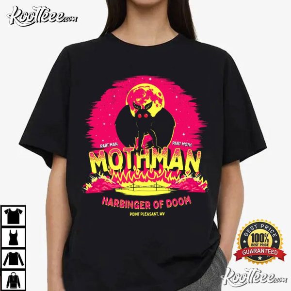 Mothman Harbinger Of Doom Funny Cryptid Gift T-Shirt