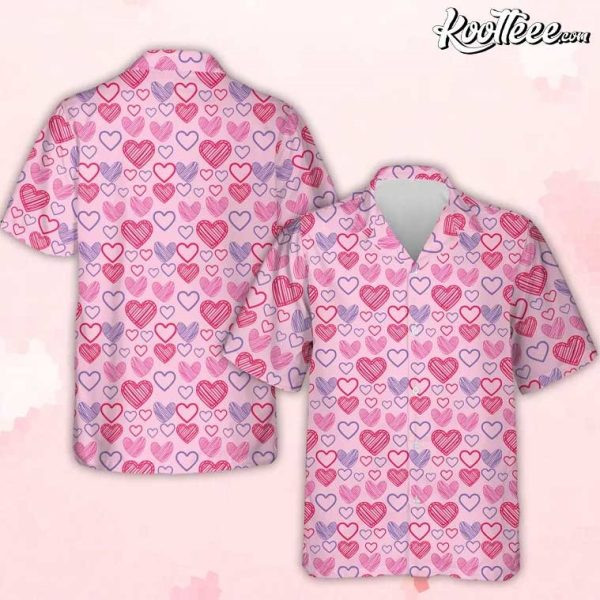 Heart Shaped Valentine Gift Hawaiian Shirt