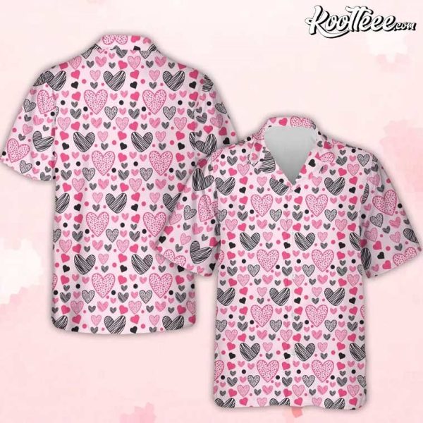 Hearts Valentine Gift Hawaiian Shirt