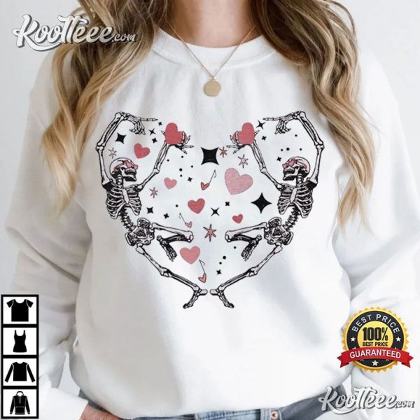 Dancing Skeleton Valentine’s Day T-Shirt