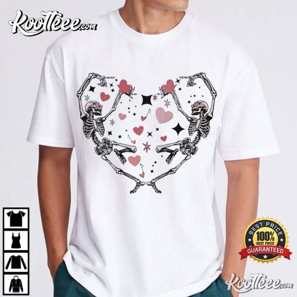 Dancing Skeleton Valentine’s Day T-Shirt