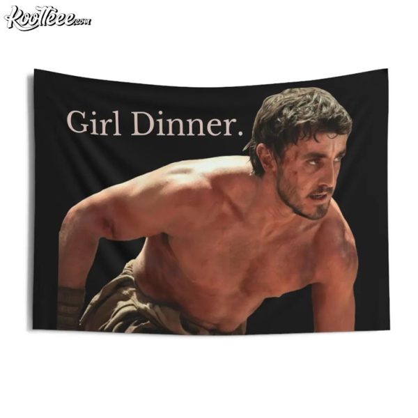 Paul Mescal Gladiator 2 Girl Dinner Wall Tapestry