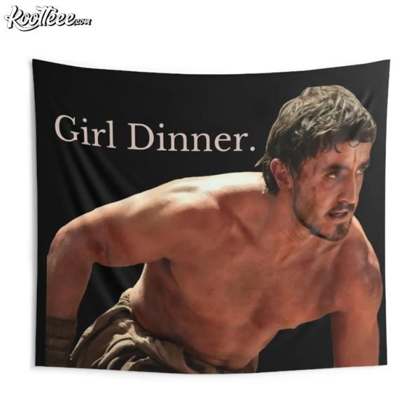 Paul Mescal Gladiator 2 Girl Dinner Wall Tapestry