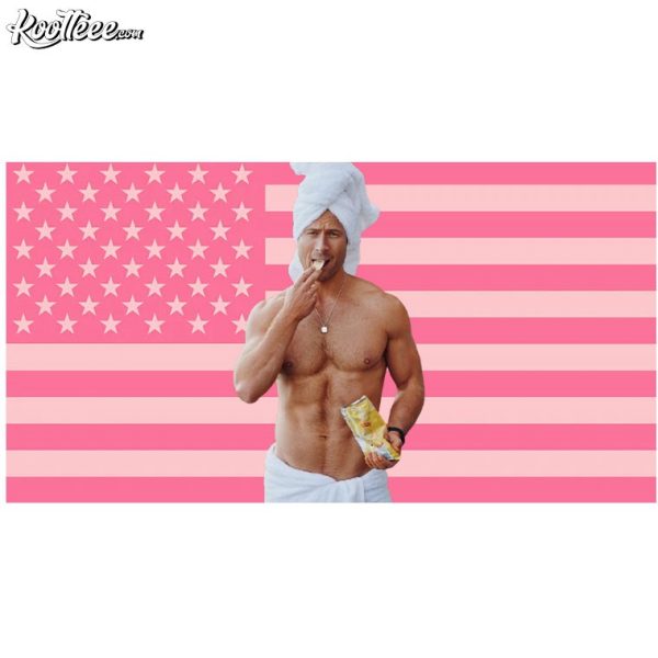 Glen Powell Pink American Flag