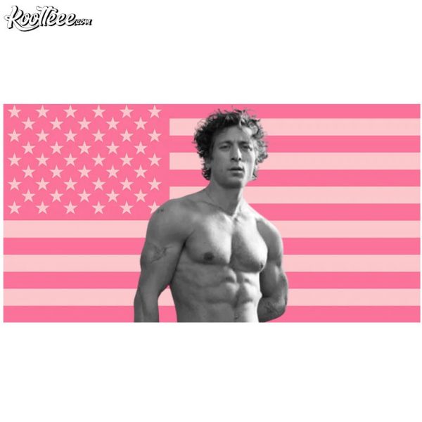 Jeremy Allen White Pink American Flag